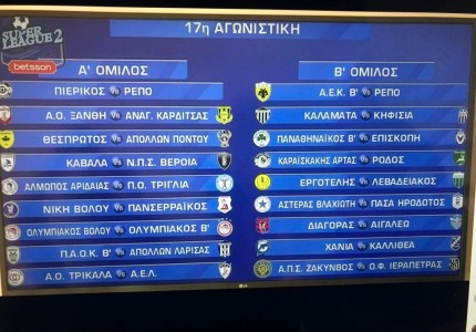 Super League 2: Όλο το πρόγραμμα του Ολυμπιακού Β’ (photos)