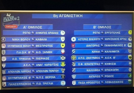 Super League 2: Όλο το πρόγραμμα του Ολυμπιακού Β’ (photos)